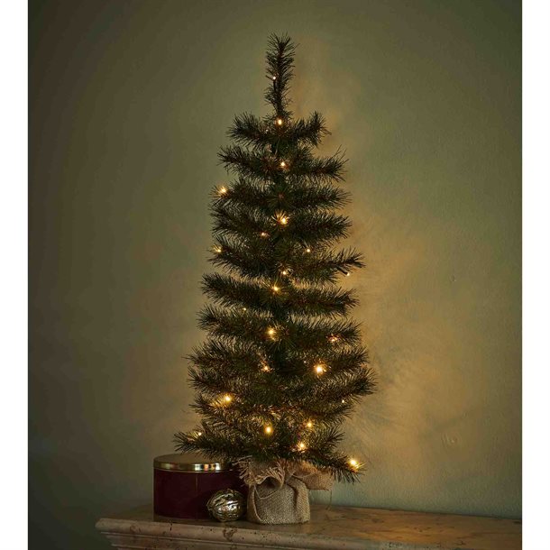 Sirius Alvin juletræ med 40 LED lys i varm hvid 90 cm højt 51696